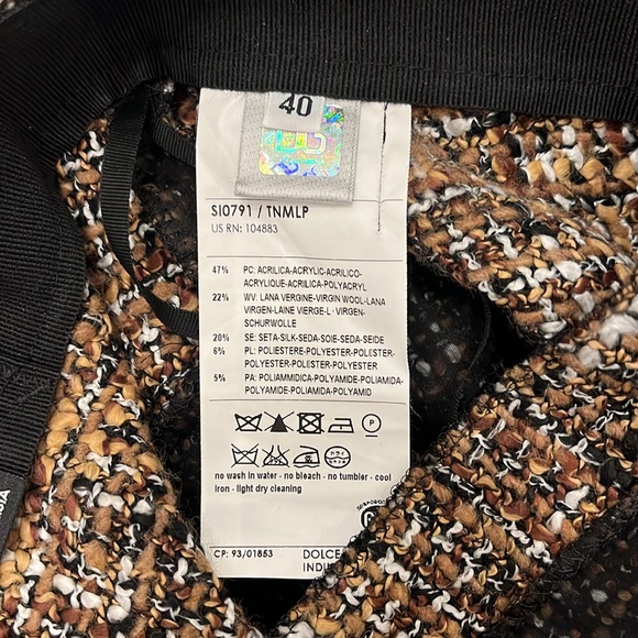 🔥 Dolce & Gabbana Tweed Skirt (XXS / XS - 40) - Picture 6 of 6